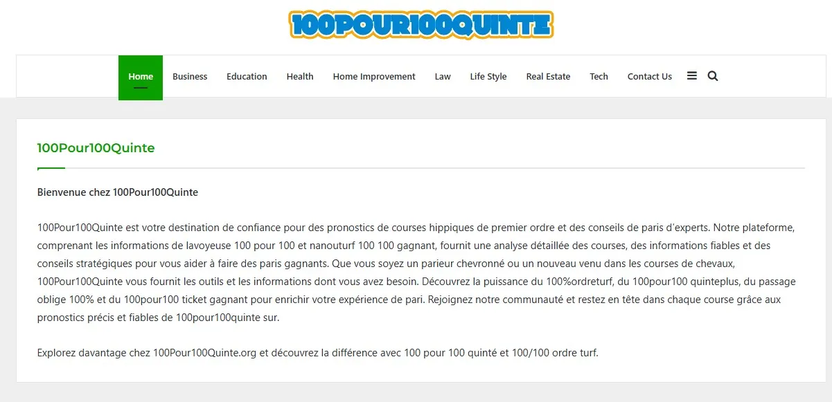 Guest Post on 100Pour100Quinte.org: Elevate Your SEO with High-Quality Do-Follow Backlinks