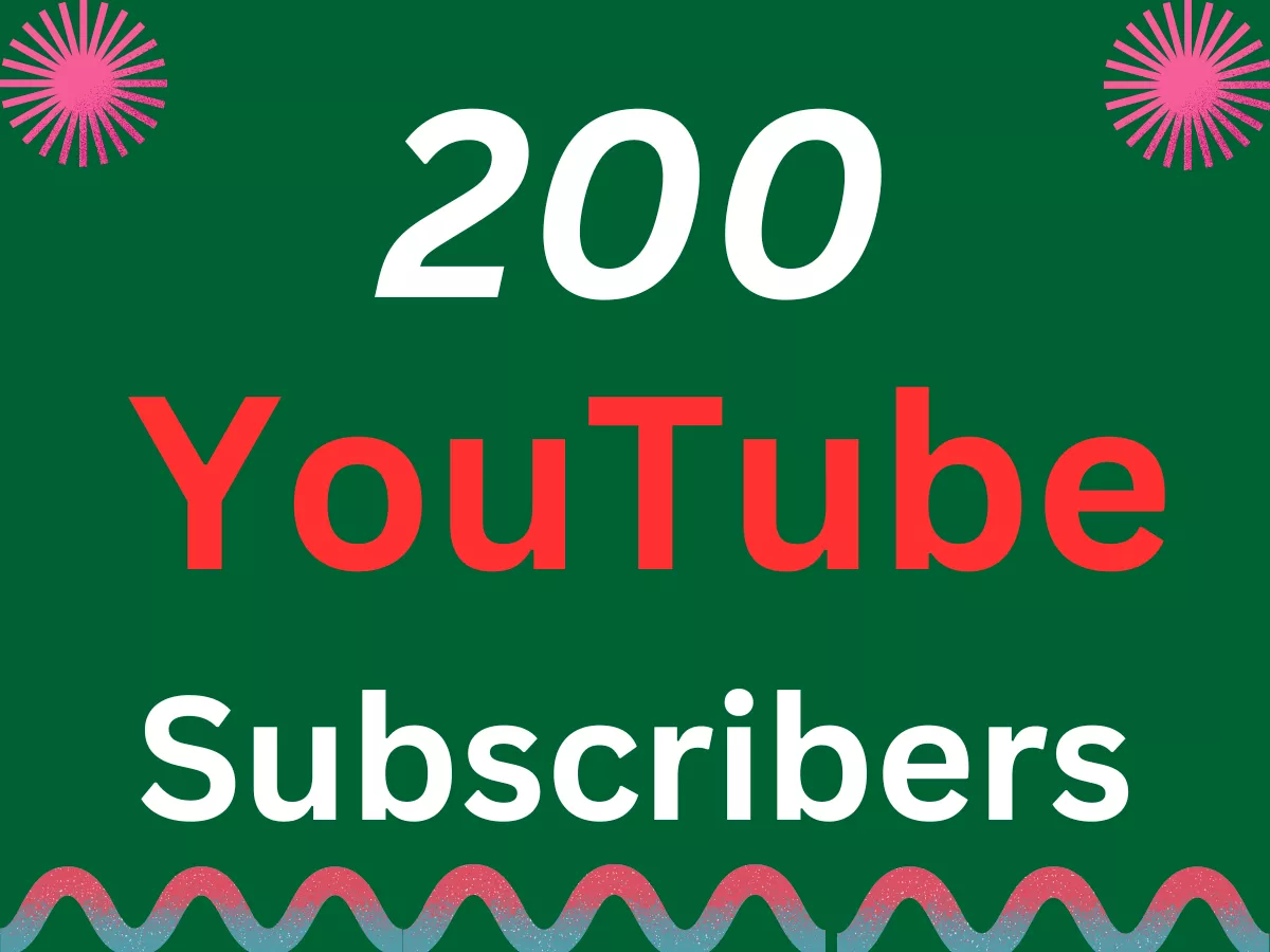 Get 200 HQ YouTube channel subscriber fast delivery