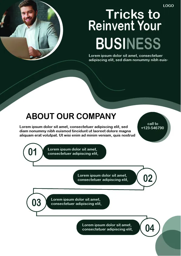 I will design a professional modern flyer, poster and promotional flyer