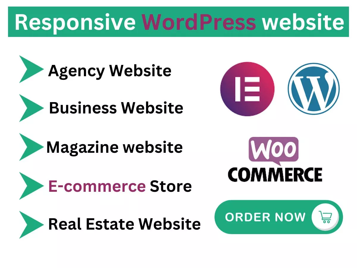 I will develop  E-commerce wordpress website using elementor pro