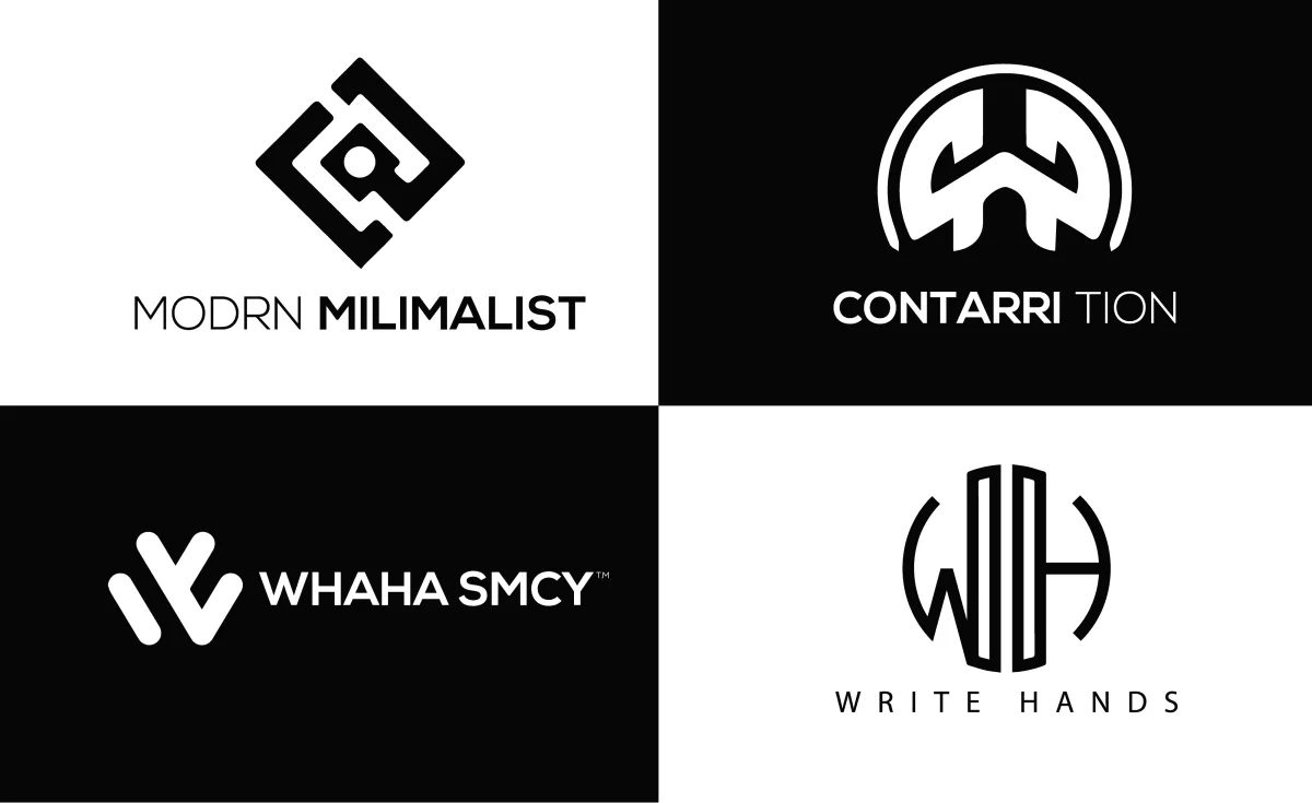 do unique modern minimalist business logo design