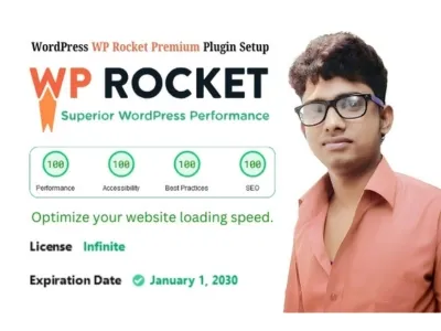 I will WordPress WP Rocket Premium Plugin Setup, and improve website speed