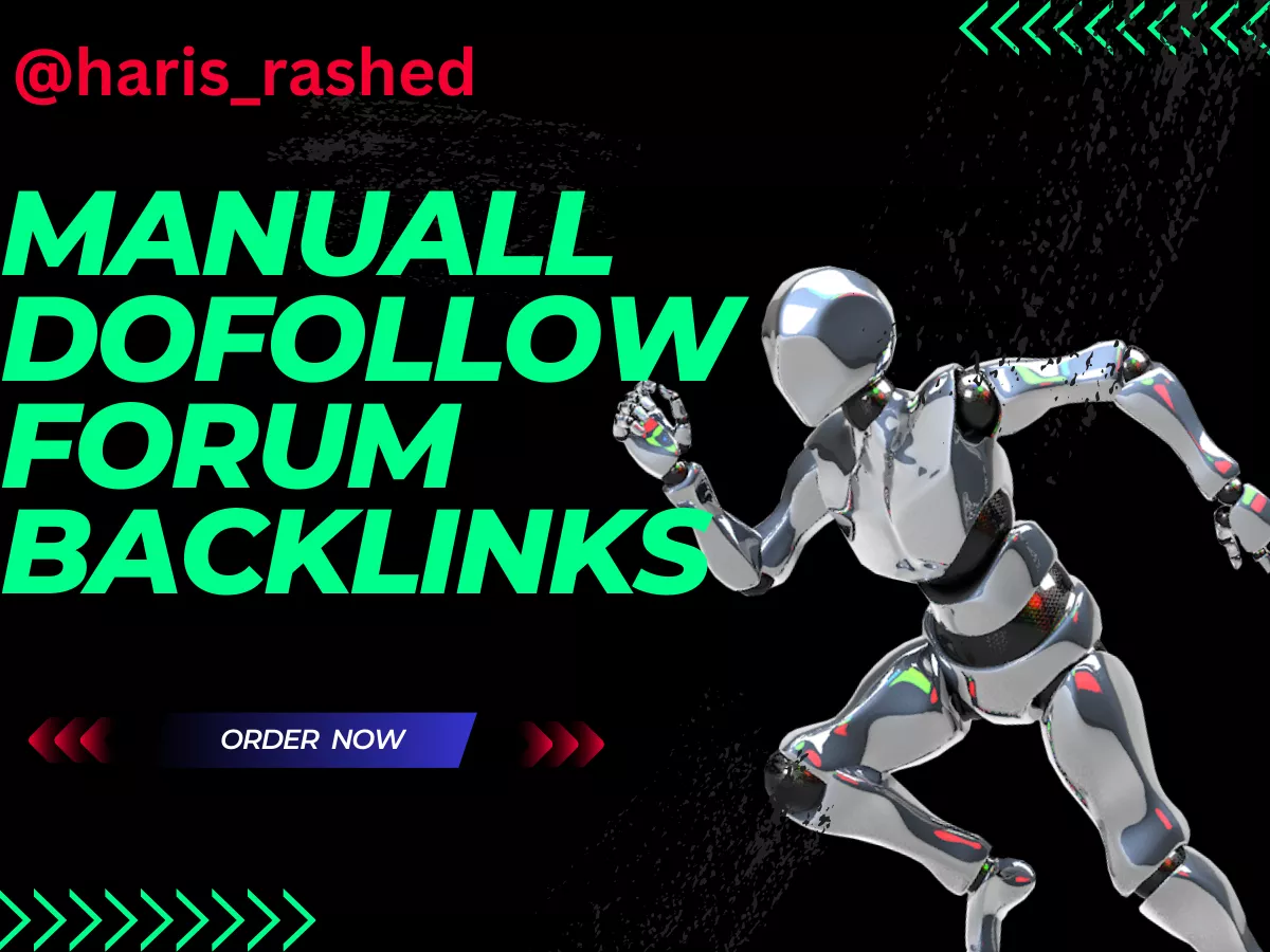 provide manuall dofollow forum backlinks
