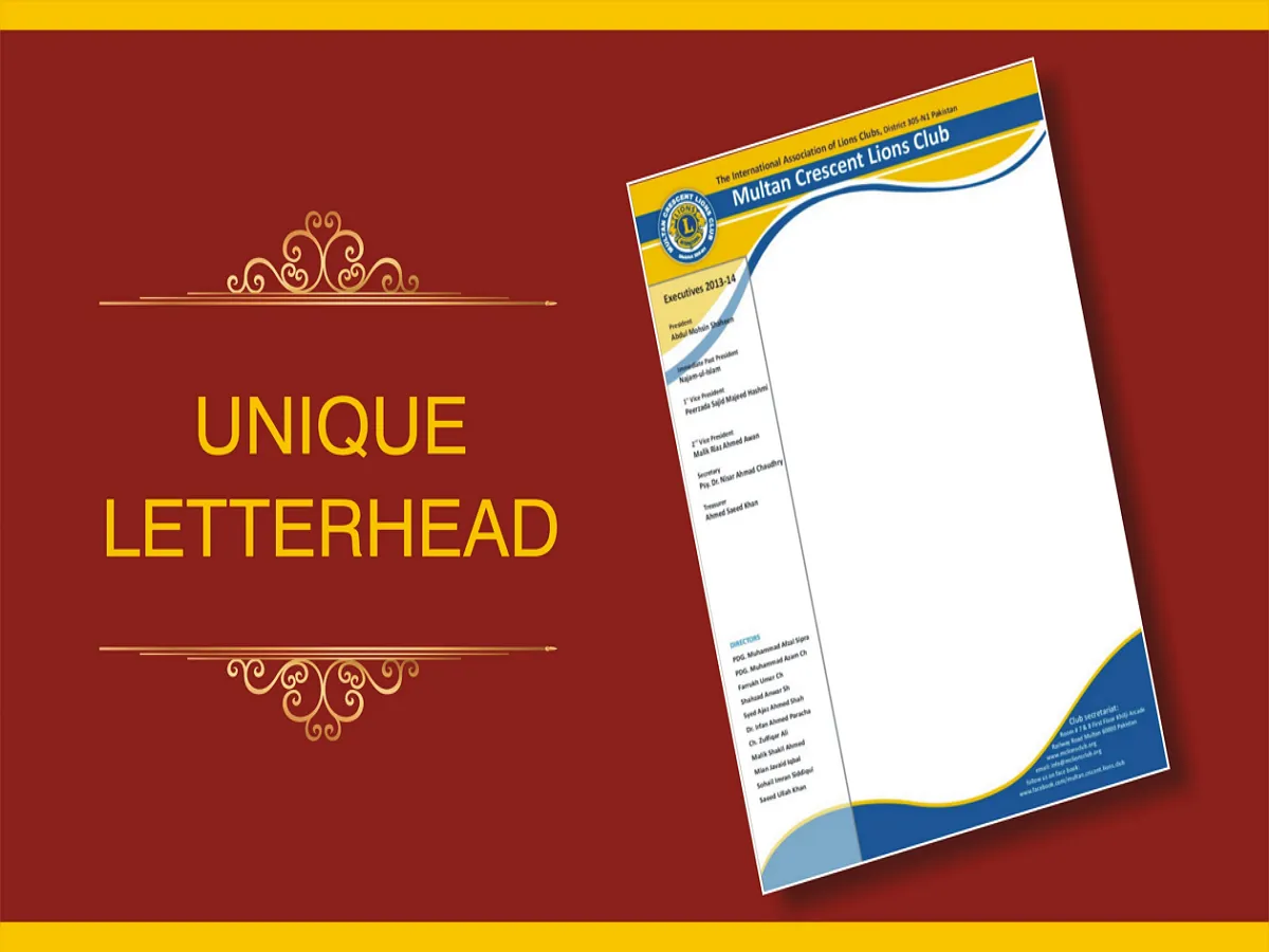 Create a Custom Professional Letterhead Design for Business or Personal Use