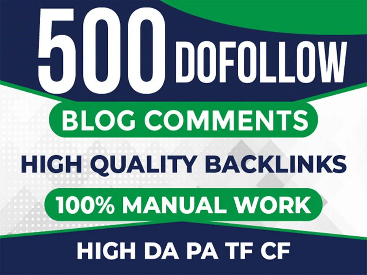 create 500 powerful Blog Comments high DA Backlinks