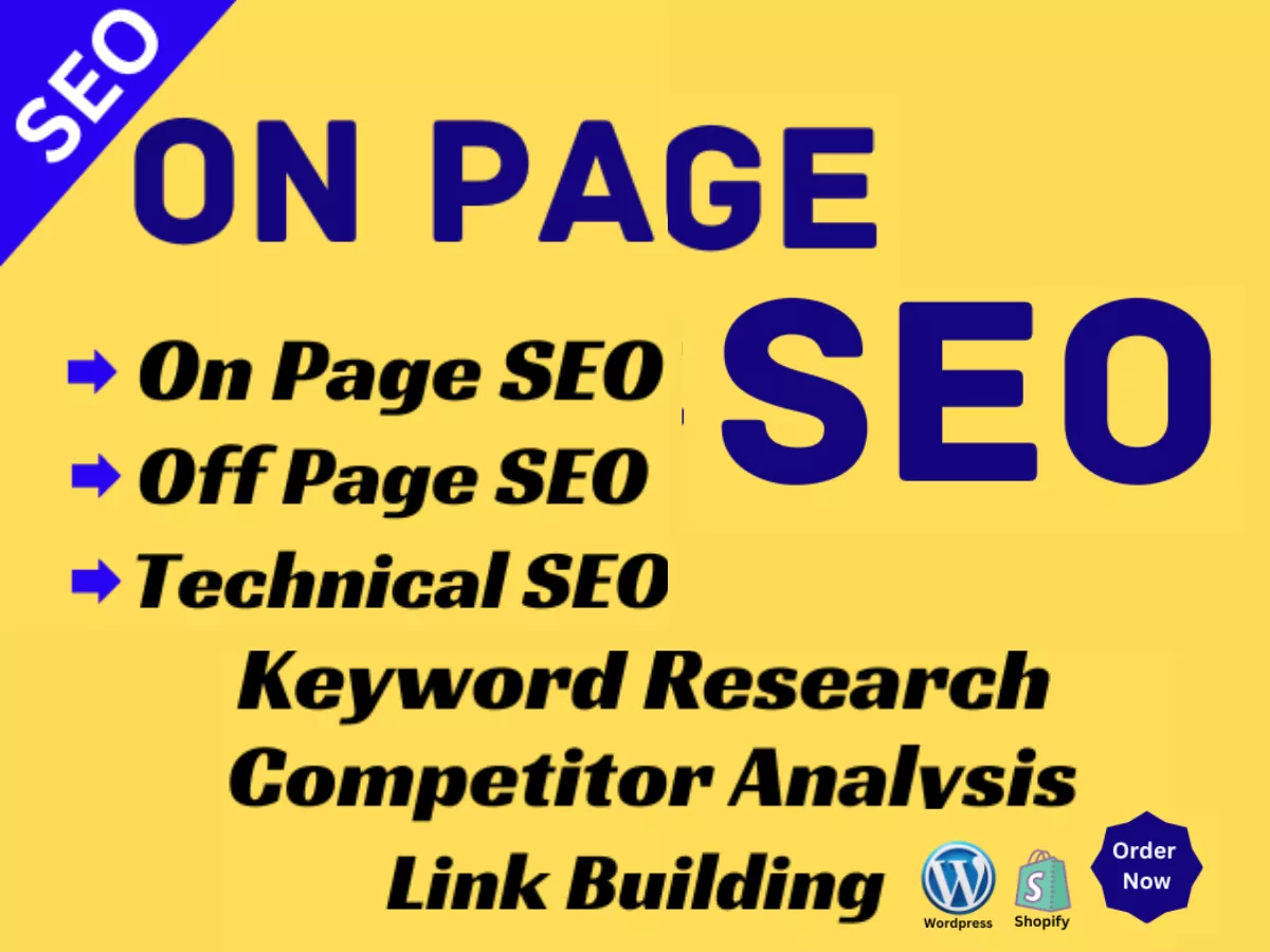 On page SEO and technical optimization for your website