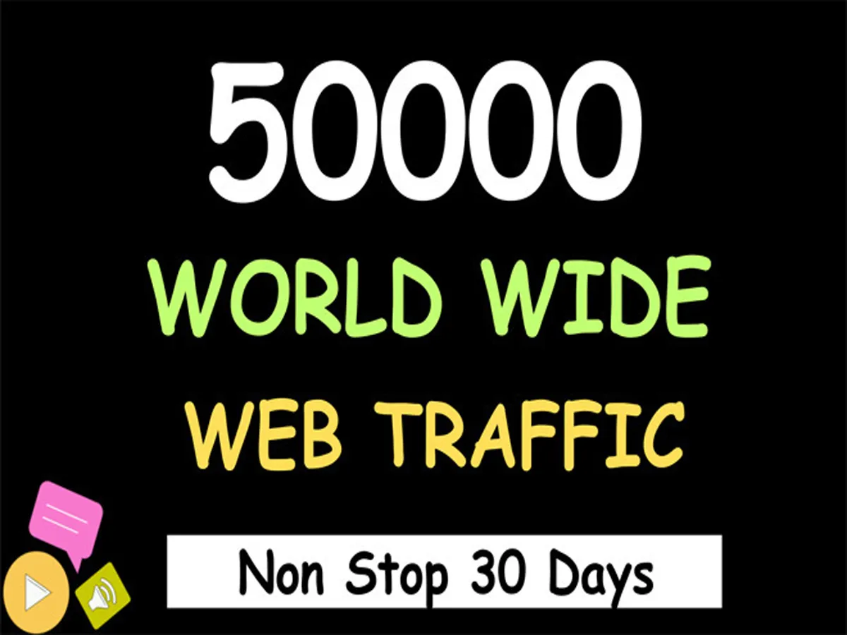 Drive 50,000 Web Traffic from Social Media and Search Engine