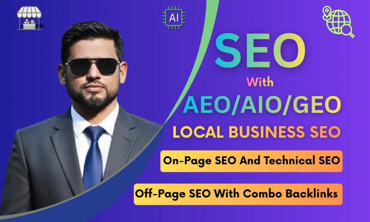 on page optimization for website and local SEO service with geo, aeo, aio