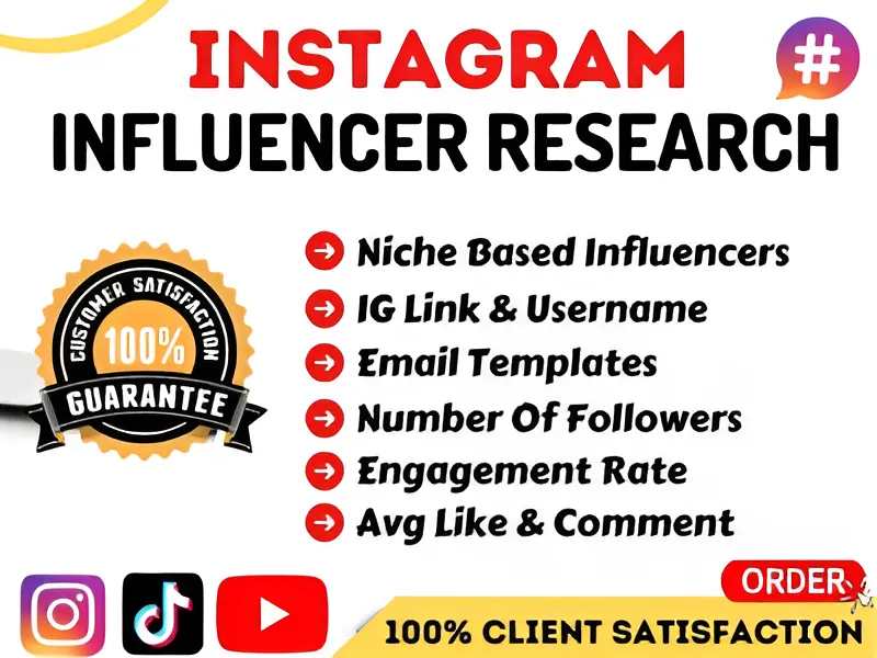 find best instagram, youtube, tiktok influencers list for influencer marketing