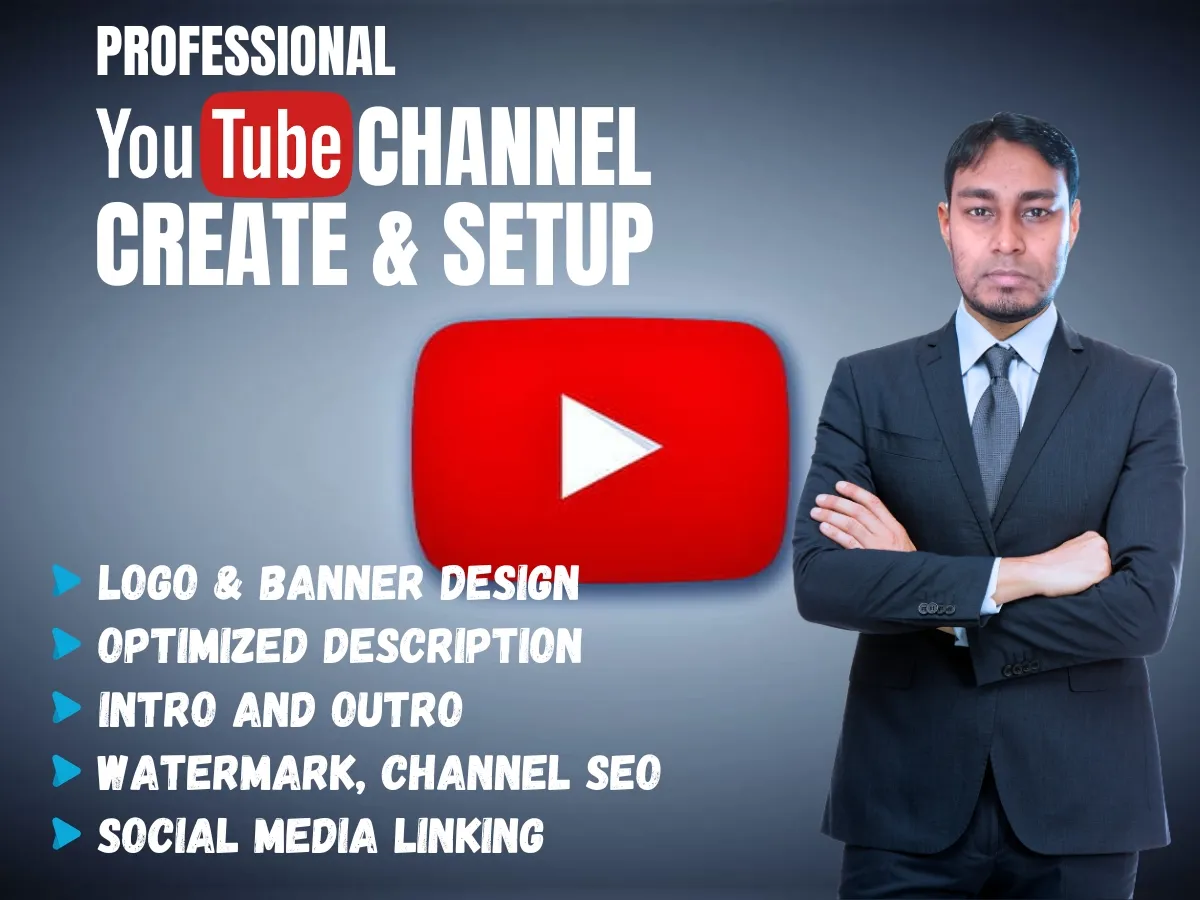 Youtube Channel create, setup, design and optimization with SEO