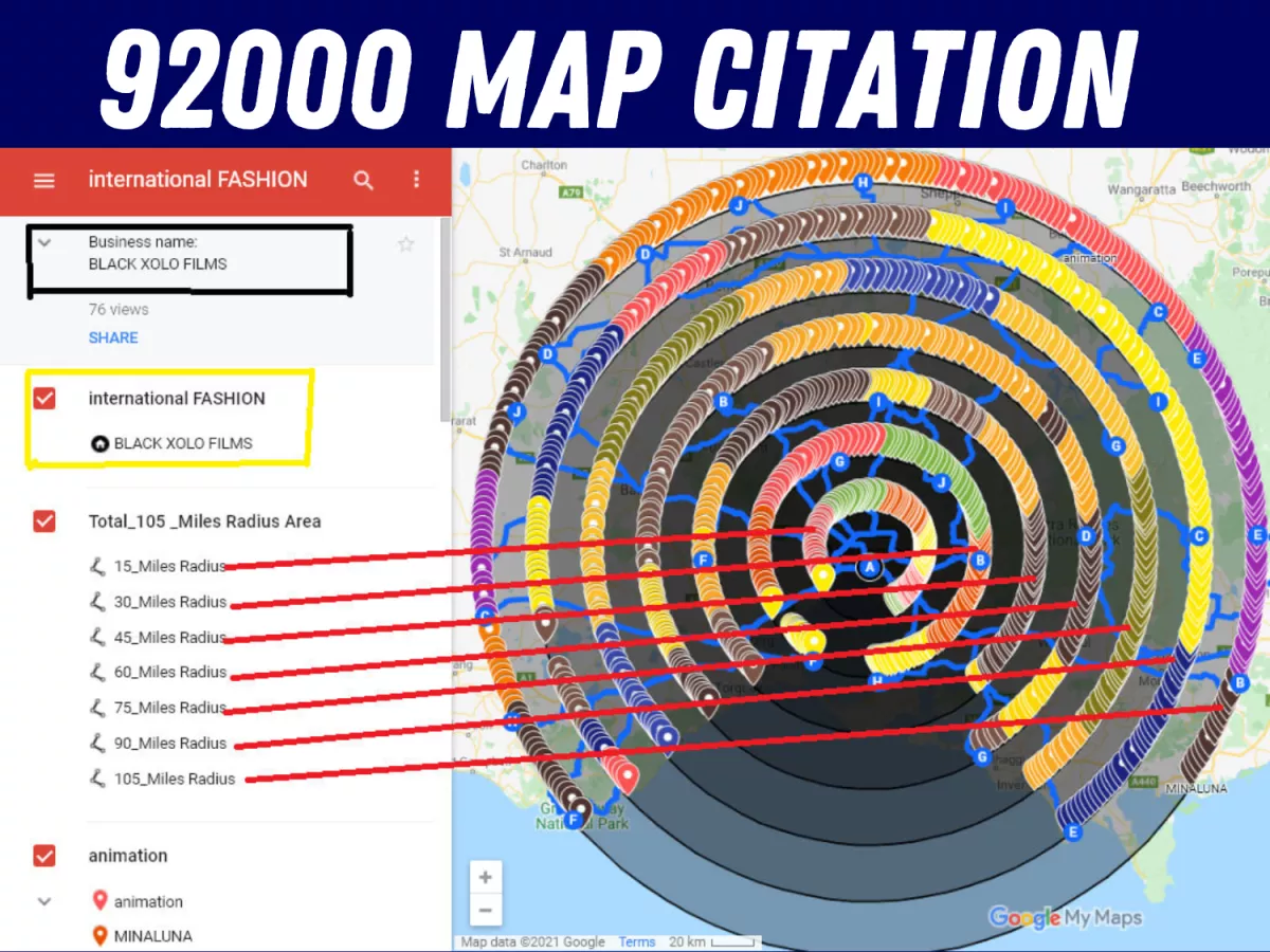 do 92,000 google maps citations for GMB ranking and local SEO