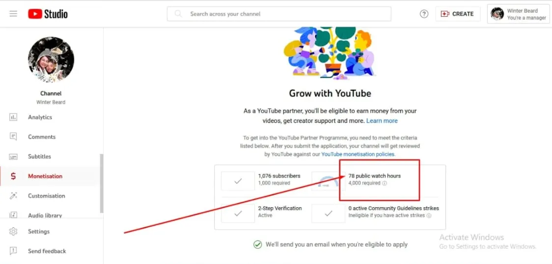 I will do manually deliver 4000 hours YouTube watch time for monetization