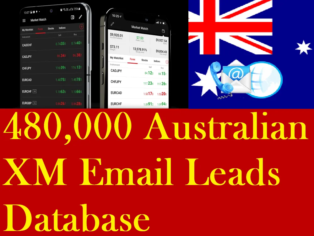 Give You 480,000 Australia XM Email Leads Database