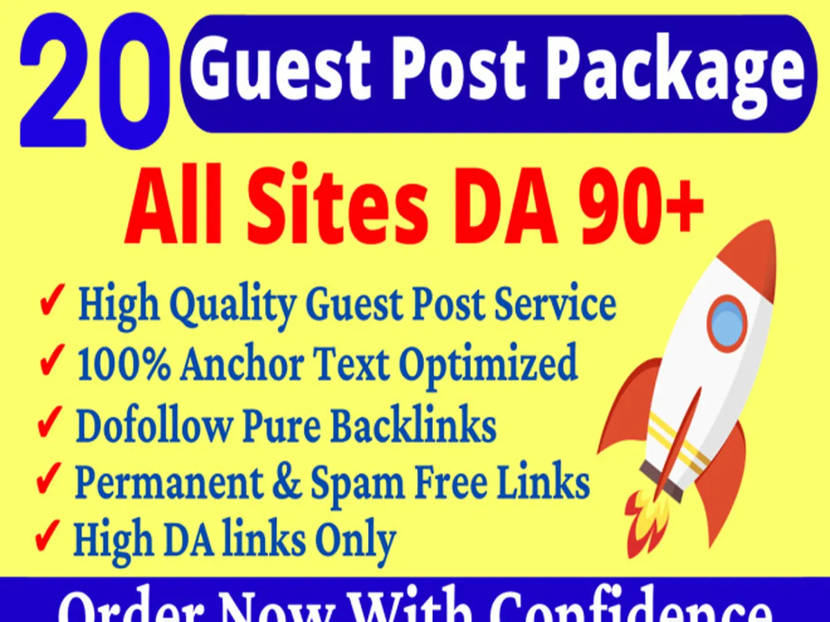 Publish Guest Post On 20+ DA 90+ Websites