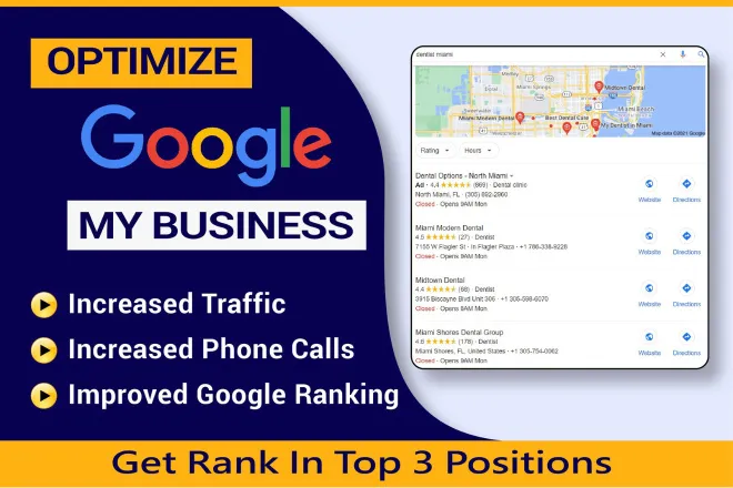 Review and create optimize and rank google my business profile professionally.