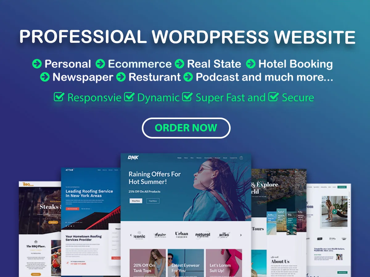 build a professional responsive wordpress website