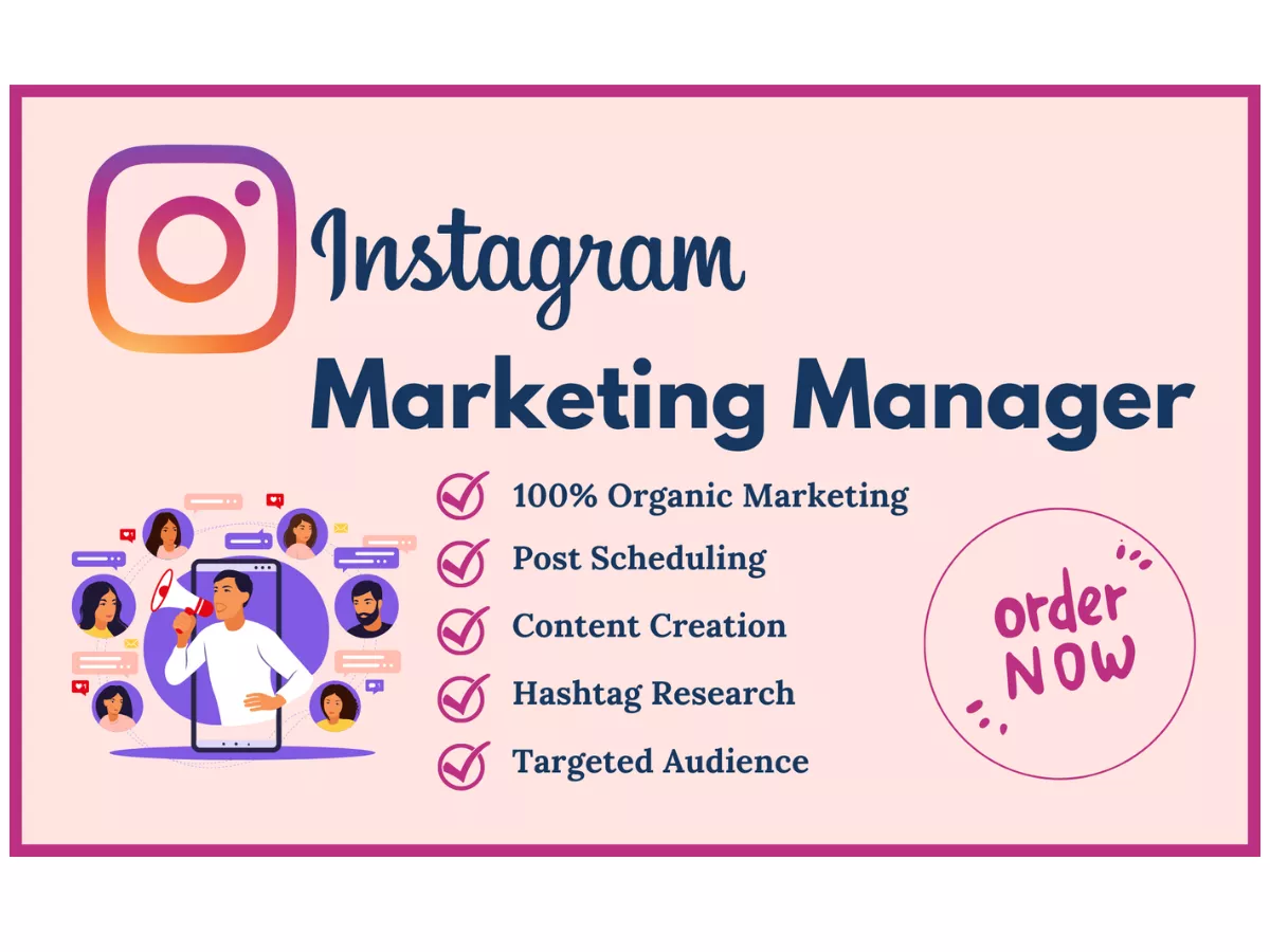 I will do instagram marketing or promotion for organic growth