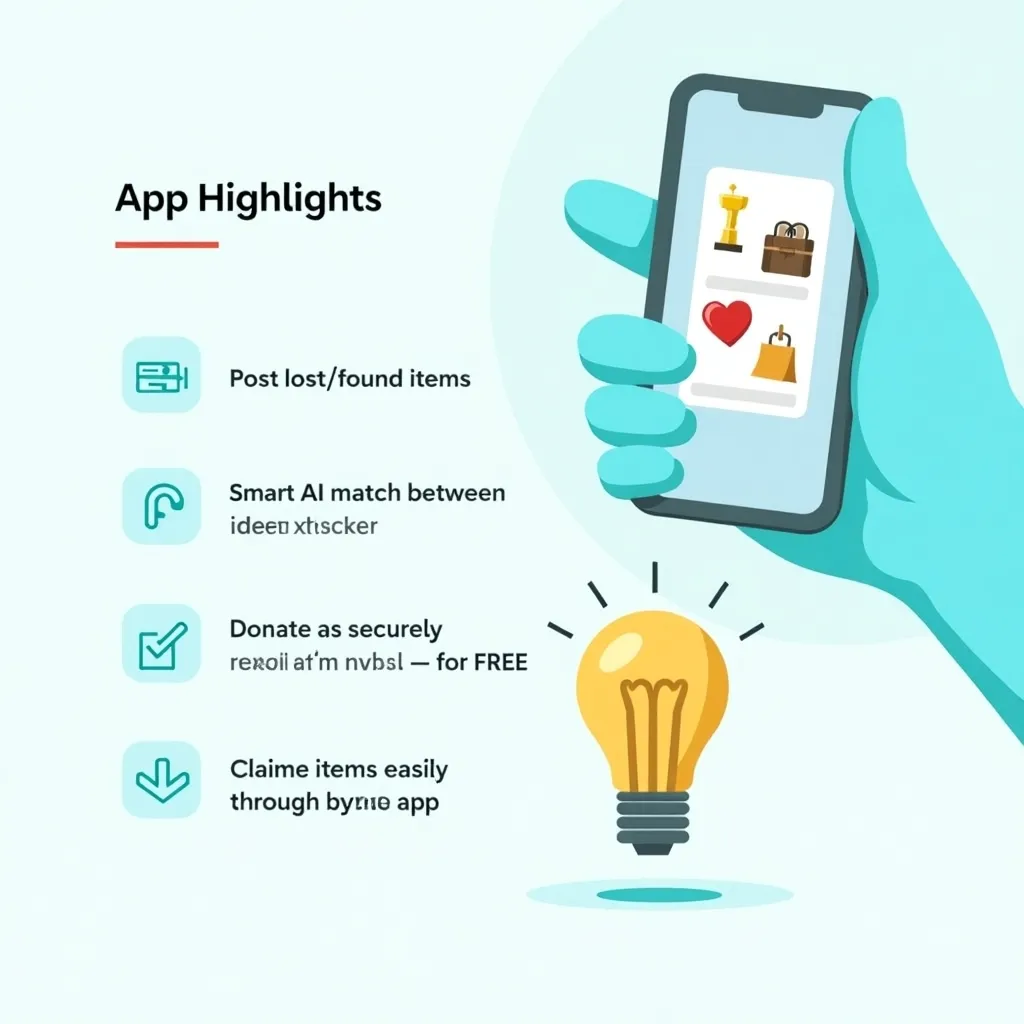 I will develop a lost and found  free donation app with map, chat and AI match system