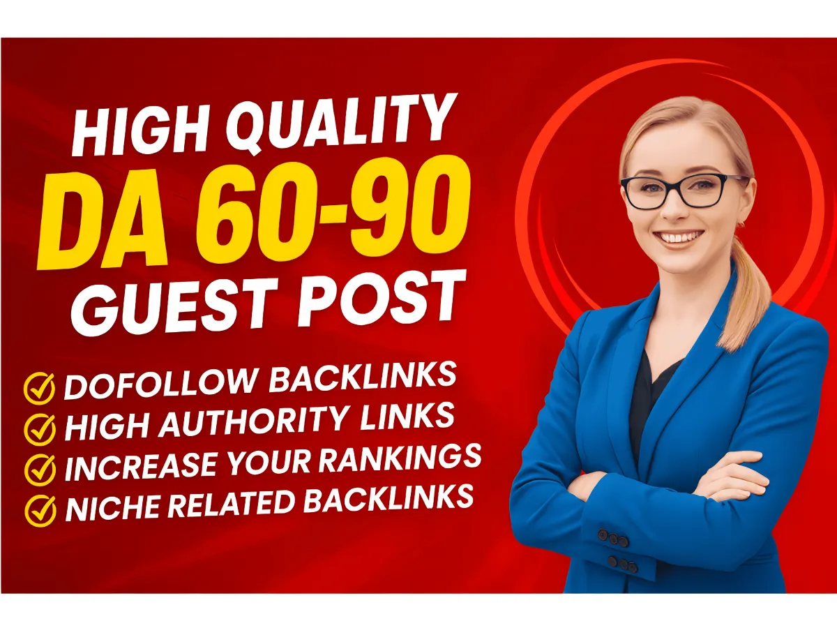 I will manually create 20 high-DA dofollow guest posts