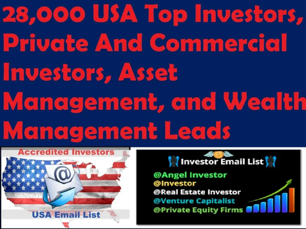 28,000 USA Top Investors, Private And Commercial Investors and Asset Management Leads