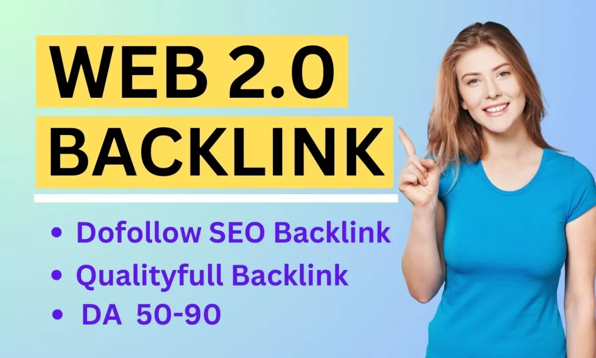 I will do manual web 2 0 backlinks