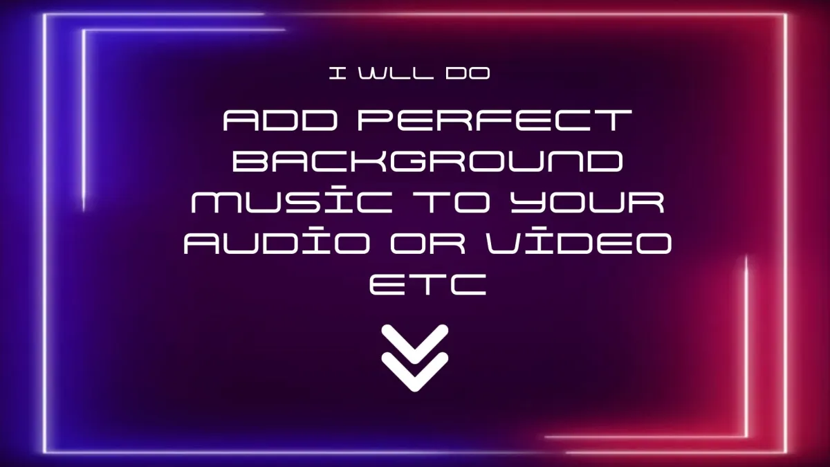 add perfect background music to your audio or video etc