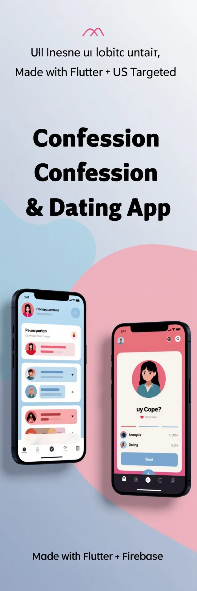 I will build your anonymous confession or modern dating app with Flutter