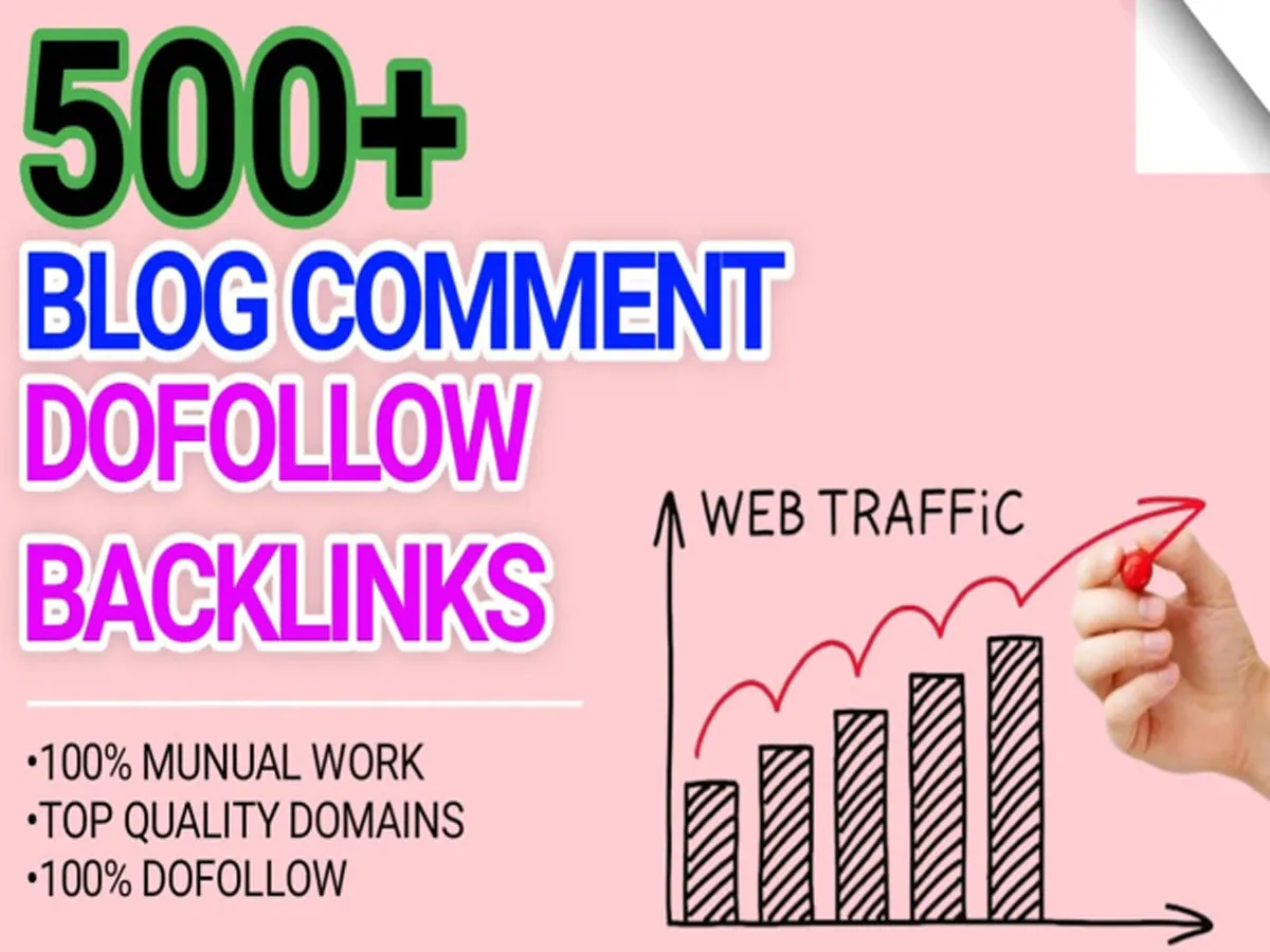 I will do 500 seo link building blog comment backlinks for you