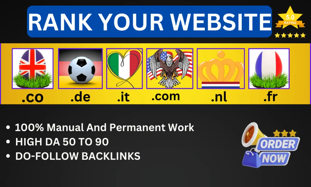  do high quality 300 UK US French German Netherland Thailand Italy dofollow backlinks