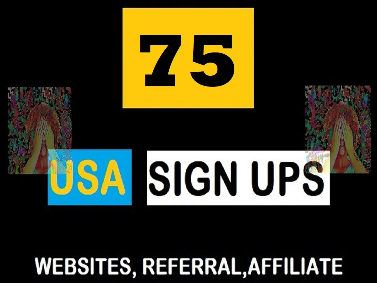 Do 75 Unique real USA signups for your websites affiliate or referral link