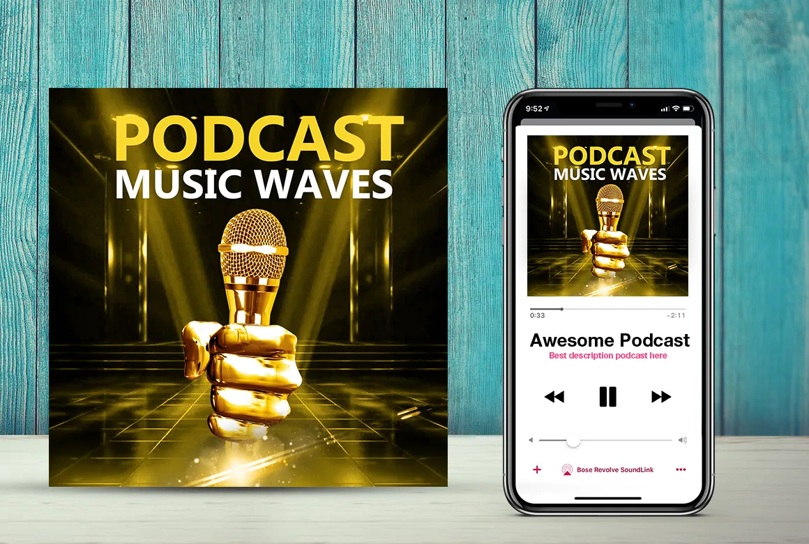 design your podcast cover art or logo 