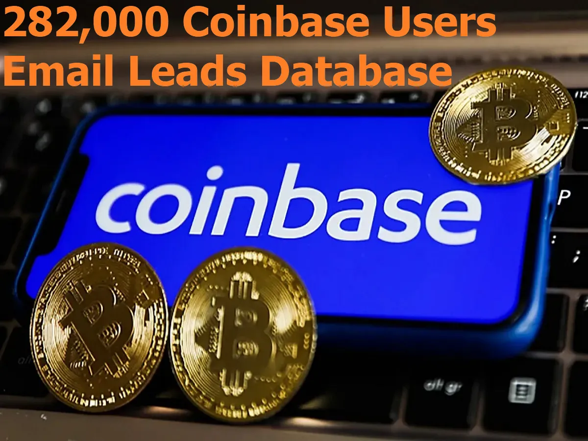 GIVE You 282,000 Coinbase Users Email Leads Database