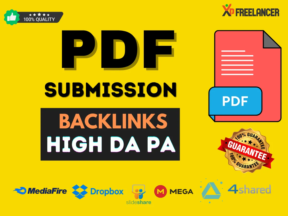 55 PDF Submissions to top high DA PA document-sharing sites