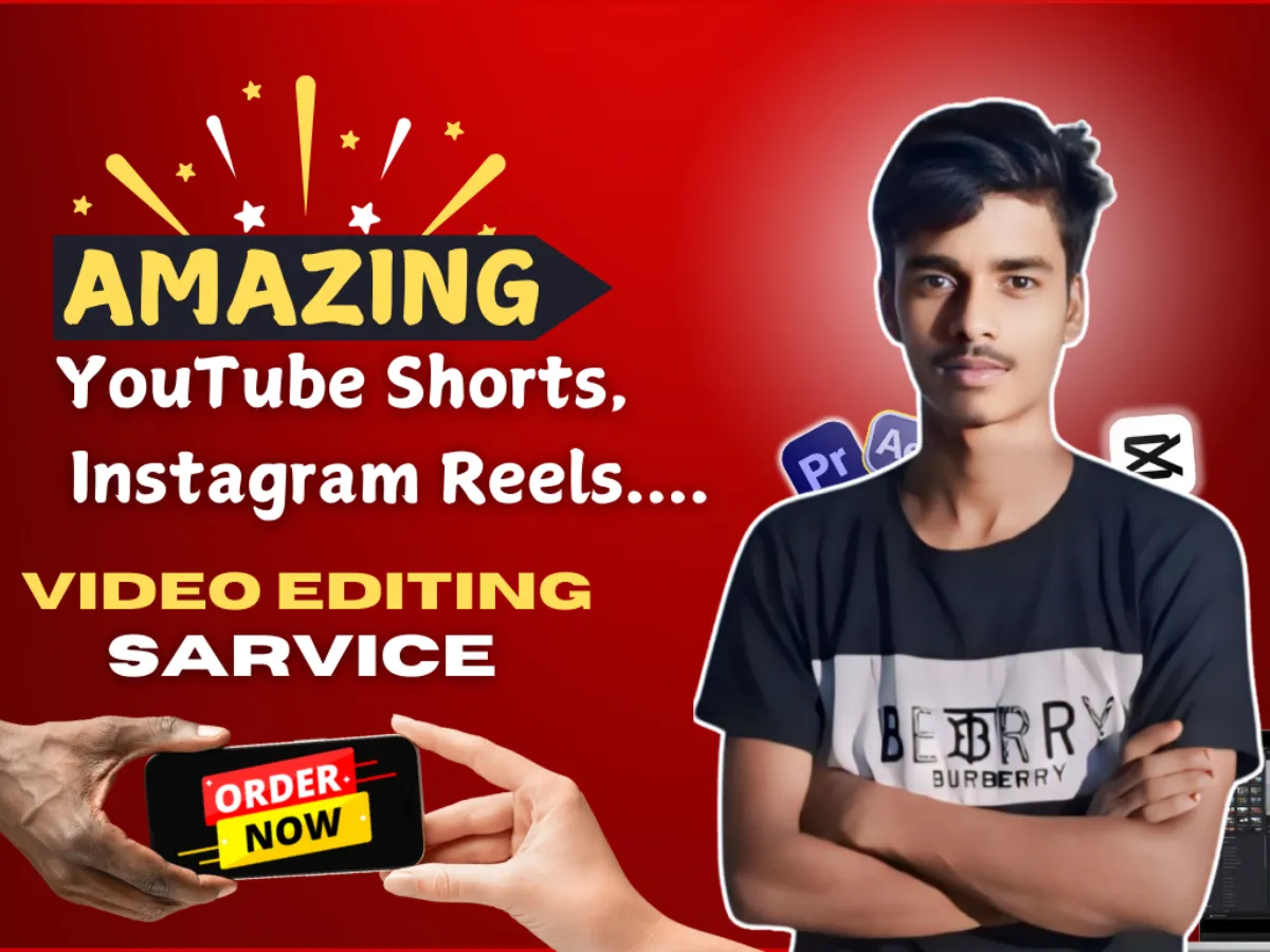 I Will be your instagram reels, youtube shorts, tiktok video editor