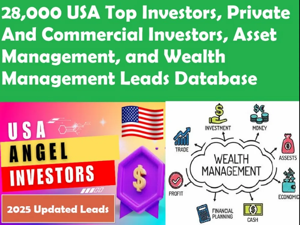 28,000 USA Top Investors, Private And Commercial Investors and Asset Management Leads
