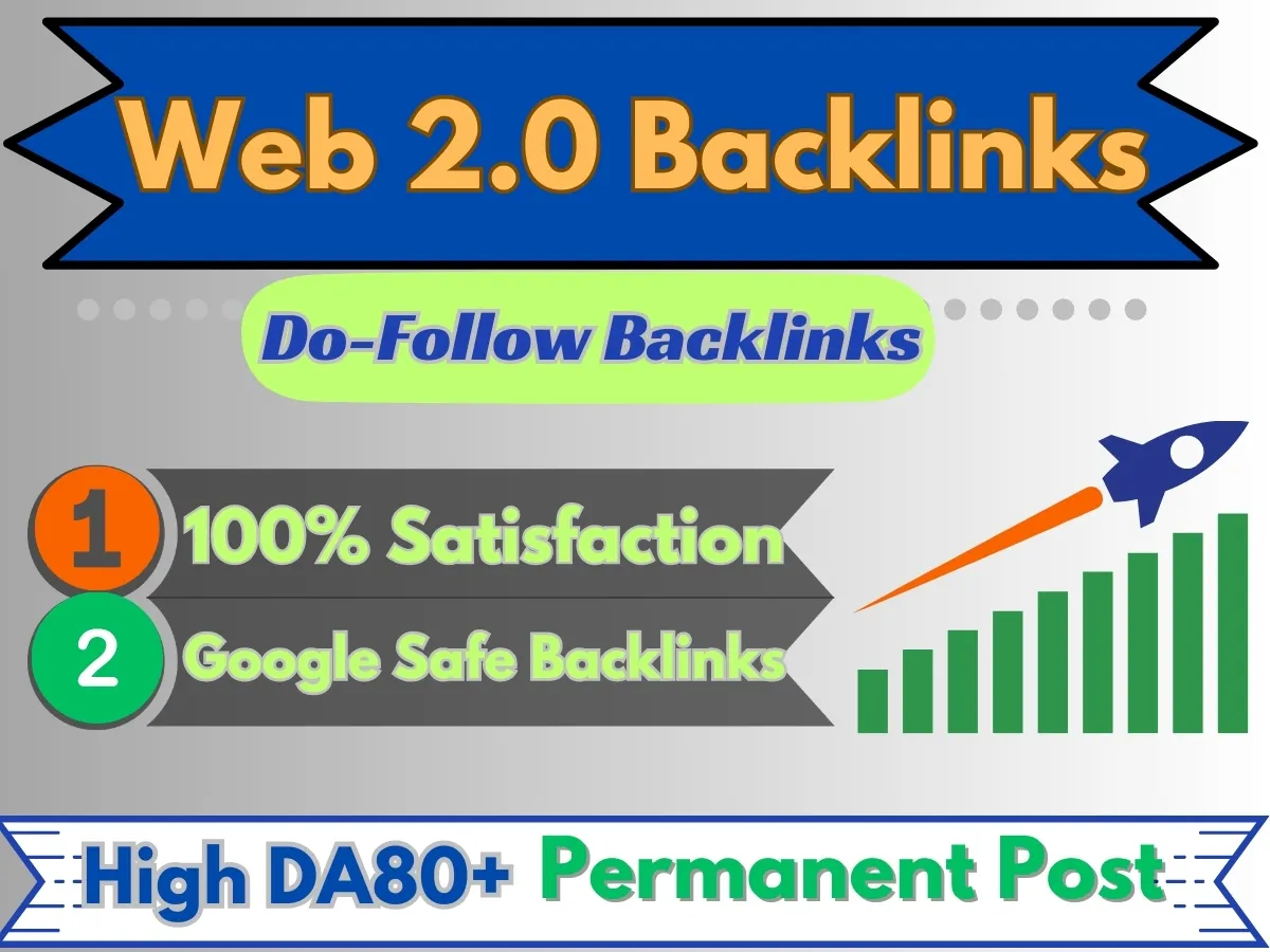 Improve your website rank with Super 60 Web 2.0 Backlinks