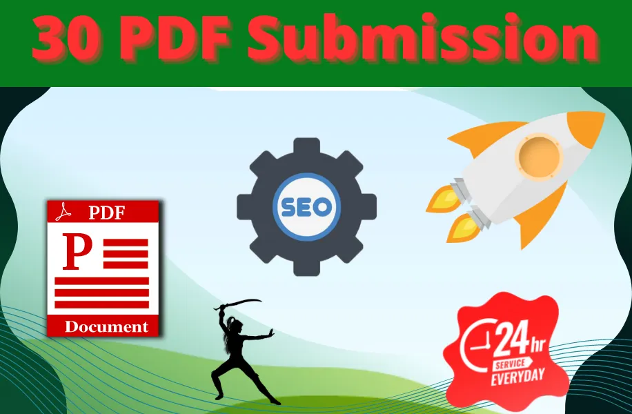 submit 30 PDF manually on high authority doc sharing sites