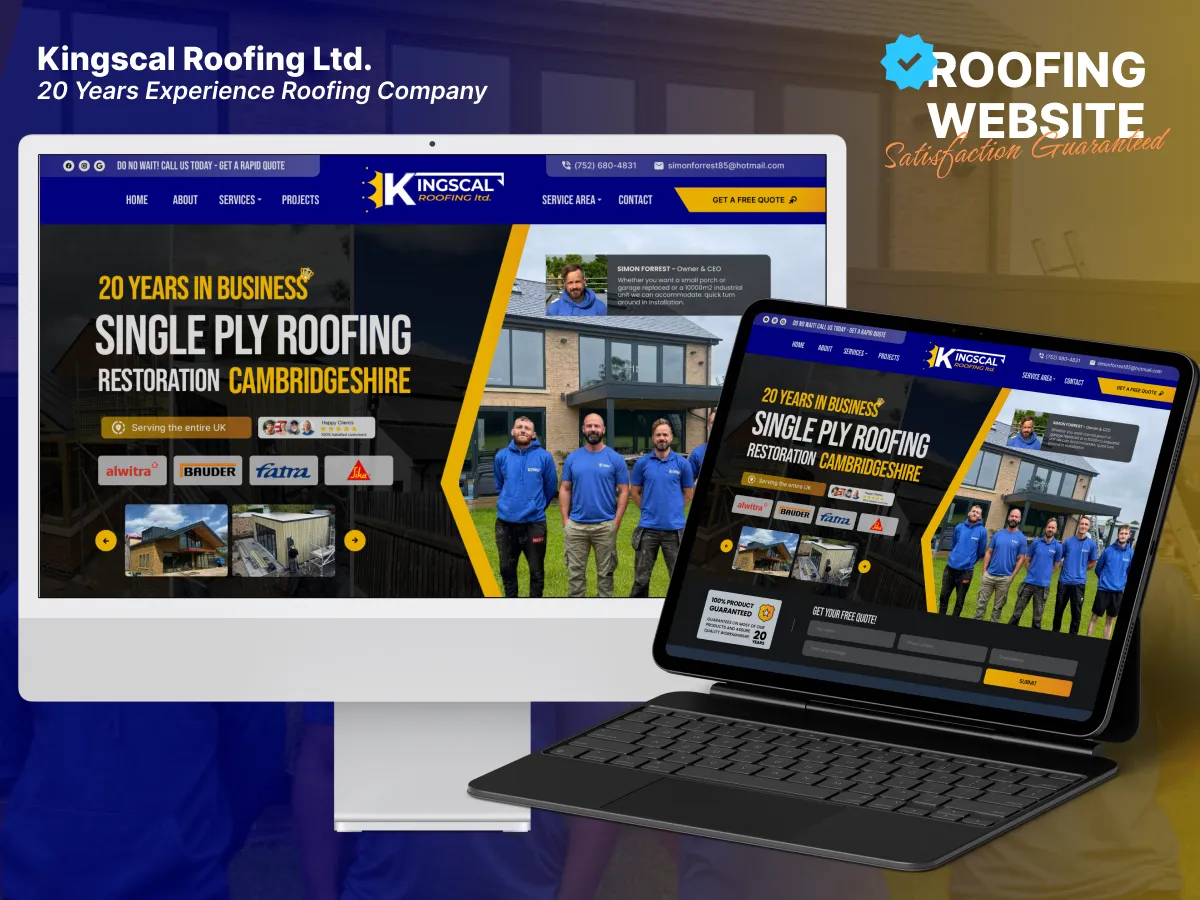 Roofing Website & Branding | Technical SEO & GMB Setup for Roofing Businesses