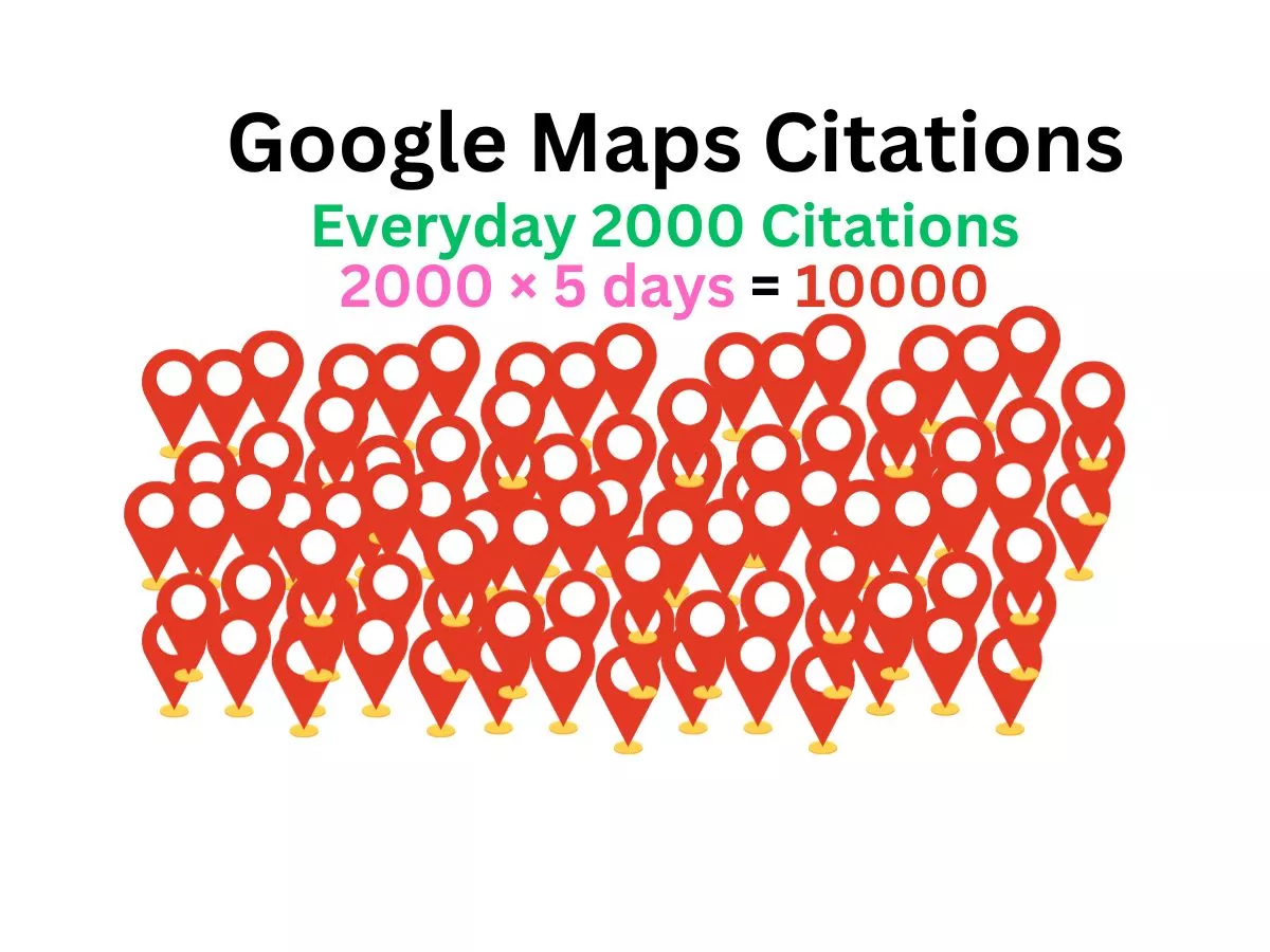 Manual 10, 000 Google Maps citations for local SEO and GMB ranking