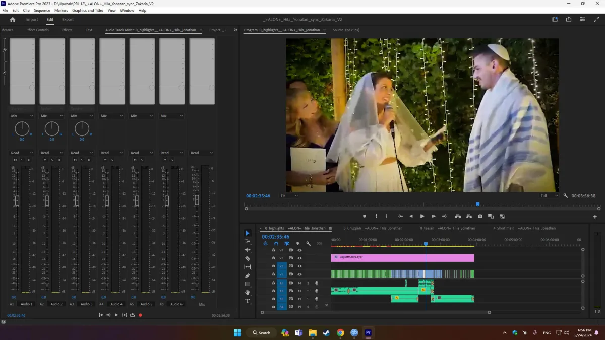 edit your wedding video professionally