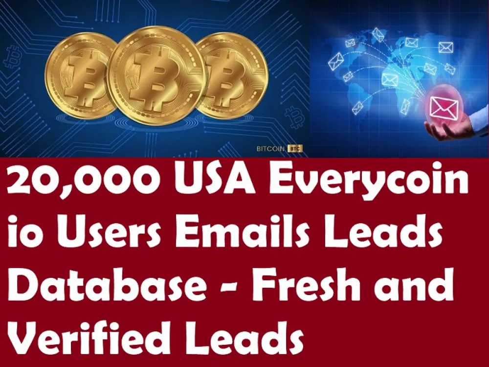 Give You 20,000 USA Everycoin io Users Emails Leads Database