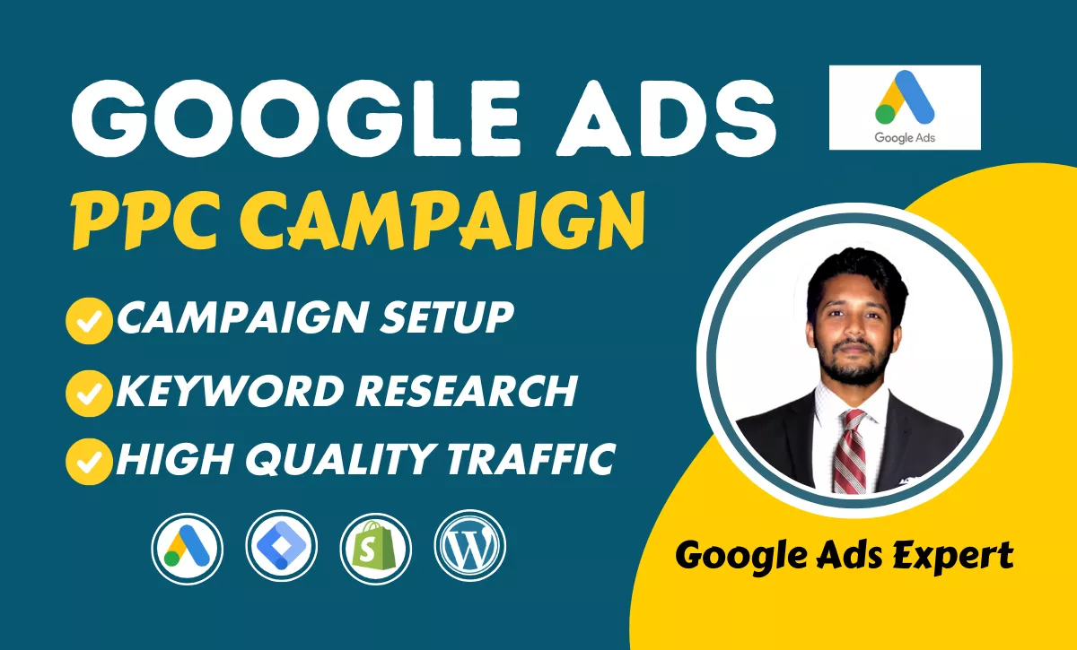 setup and manage google ads adwords PPC search ads, performance Max ads campaigns