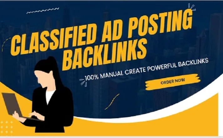 I will post 100 manually free classified ads posting in classified ad posting site