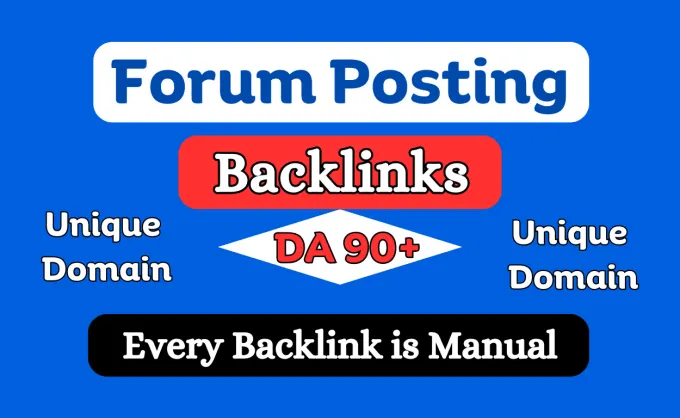 Provide 50 Plus Manual Forum Posting SEO Backlinks Service