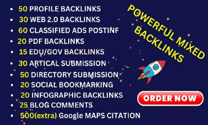 Manually create 320 powerful Mixed Do follow backlinks,Profile,classified ads,web2.0,maps