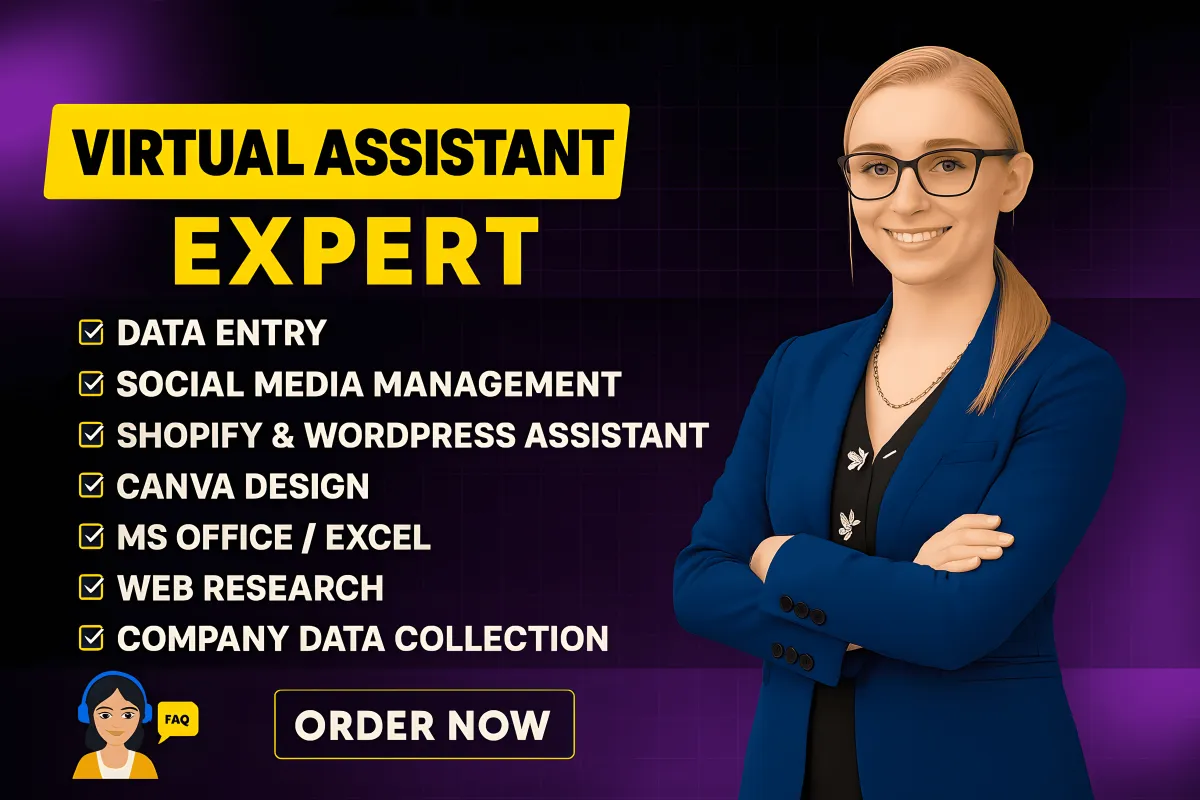 I will be your expert virtual assistant for admin support