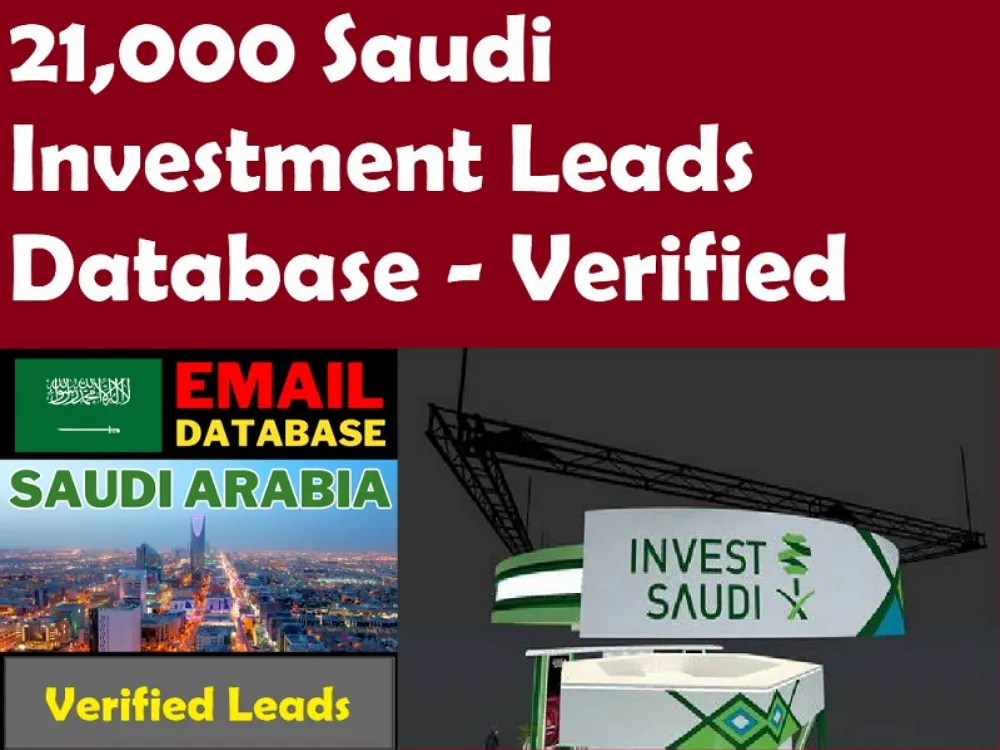 Give You 21,000 Saudi Investment Leads Database