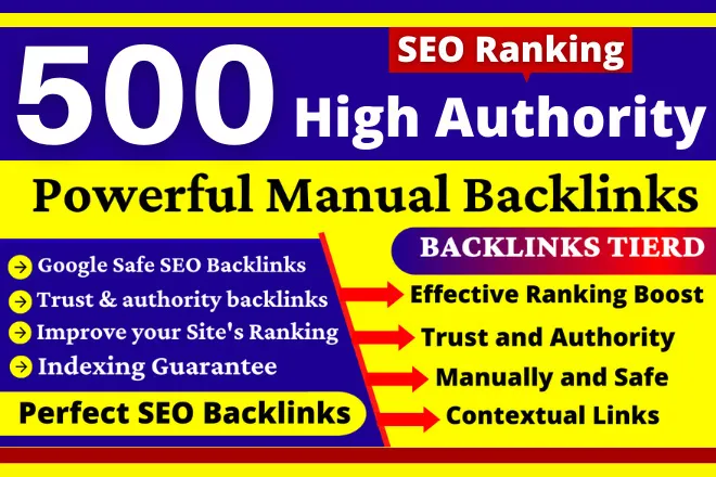 Top Quality 500+ Mix All In One Manual SEO Link Building Package