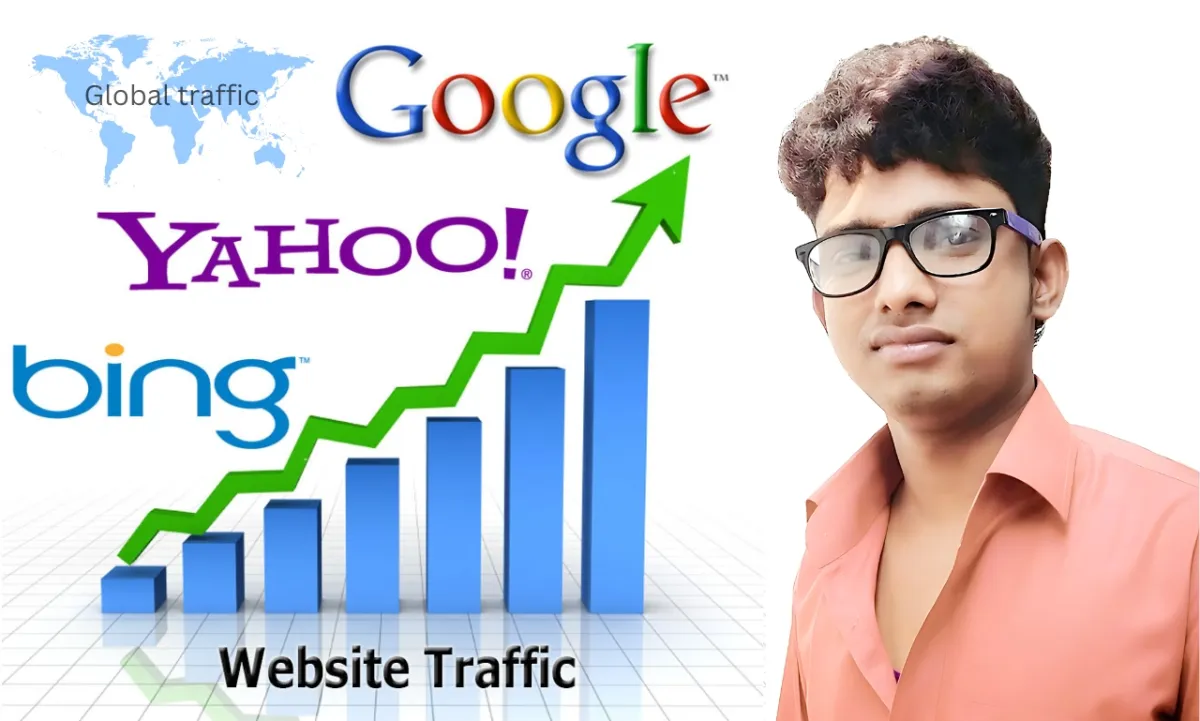 I will promote organic website traffic worldwide