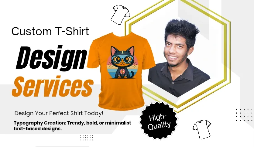 I will create a modern and professional t shirt design for your brand